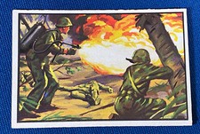 1954 Bowman US Navy Victories Marine Flame Throwers #46 Trading Card EX
