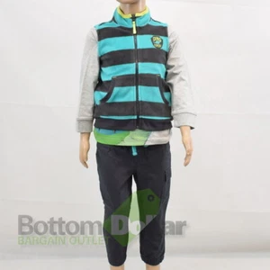 Simple Joys By Carter's Toddler Boy's 3 Piece Fleece Vest Playwear Set (2T) - Picture 1 of 4