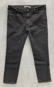 Akademics Denim Jeans Men's Size 36X30 Black Casual Dark Wash Low Rise - Picture 1 of 14