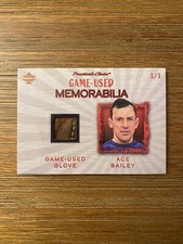 2021 President's Choice Solitaire 2.0 - 1/1 Ace Bailey - Memorabilia Game Used