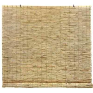 Bamboo Roll Up Shade Manual Light Filtering 48x72" Natural Cordless Window Blind - Picture 1 of 4
