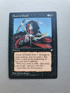 Touch of Death, MTG Ice Age (1995) Common Black Sorcery NM - Picture 1 of 2