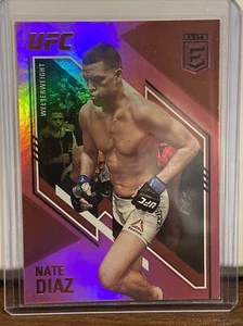 2021 PANINI CHRONICLES UFC ELITE NATE DIAZ NO. 158 Pink Parallel - Picture 1 of 6