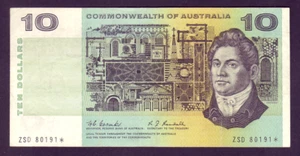 R-302 S F.. (1967) Coombs/Randall 10 Dollar - STAR Note.. 1st Prefix ZSD.. gF - Imagen 1 de 2
