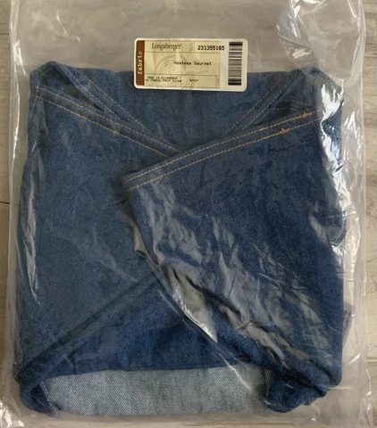 Longaberger Hostess Gourmet Basket Liner Denim #231355165 New Cover