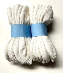 12 Pair Kid's White Sport Low Cut Sock, Shoe Size 4-6 (kid shoe;2-4) USA. - Picture 1 of 2