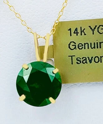 COLGANTE TSAVORITA ORIGINAL 3,55 quilates ORO AMARILLO 14k - Servicio de tasación gratuito Foto 1 de 4