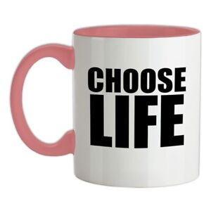 Choose Life - Ceramic Mug - Slogan 80s Costume Retro Wham Fancy Dress