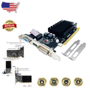 Radeon HD 5450 2GB GDDR3 Low Profile Graphics Card - Silent Cooling Design - Picture 1 of 9