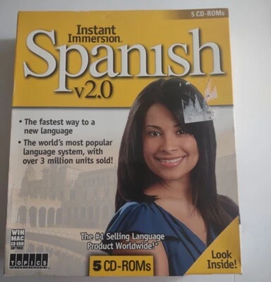 INSTANT IMMERSION SPANISH V2.0 [5 CD-ROMs]. Brand New. - Image 1 of 4