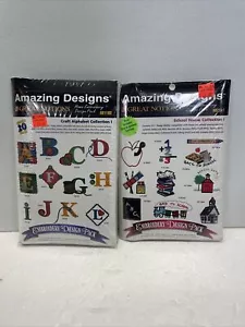 Amazing Designs Embroidery School House & Craft Alphabet Floppy Disk New VGT - Picture 1 of 6