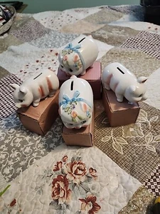 Vintage Ceramic Piggy Bank. 2 Different Styles. Each 5.75. - Picture 1 of 8