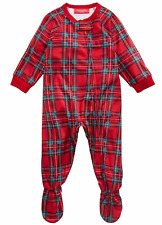 Family PJs Red Christmas Infant Footed Pajamas Loungewear 12 MO BHFO 2394