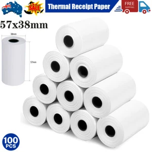 100 Rolls 57x38mm EFTPOS Thermal Paper Cash Register Receipt paper Rolls AU - Picture 1 of 10