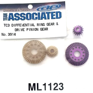 Team Associated B44 TC3 Diff Crown Pinion Plastic + upgrade Alloy OZRC ML1123 - Picture 1 of 4