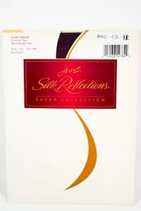Hanes Silk Reflections Silky Sheer Control Top Pantyhose QUICKSILVER 718 Size AB - Picture 1 of 3