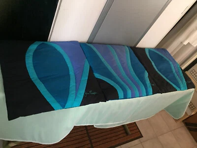 Vintage 80s Lot of 3 Jim Thompson Embroidered-Signed Silk Pillowcases ... 'RARE' - Image 1 of 4