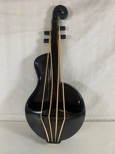 Red Wing Pottery Violin M-1484 wall hanging pocket vase black music vintage - Picture 1 of 5