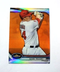 2012 Topps Finest Mark Trumbo Orange Refractor Los Angeles Angels /99 #59 - Picture 1 of 2
