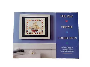 Folleto artesanal punto de cruz contado 8 diseños colección privada DMC - Imagen 1 de 4