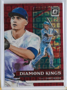 2022 Donruss Optic FOTL Corey Seager Diamond Kings #15 Red Pandora Prizm /99