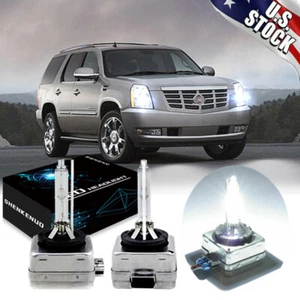 Front HID Headlight Bulbs for Cadillac Escalade 2007 to 2014 High Low Beam Set 2 - Picture 1 of 11