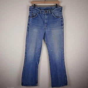 Vintage 70s Big Yank Union Made Jeans Scovill Zip Waist 32" Inseam 30.5" - Picture 1 of 23
