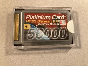 Com One Platinum Card MC221 Discovery V.90 Data/Fax PCMCIA Modemkarte - Bild 1 von 3