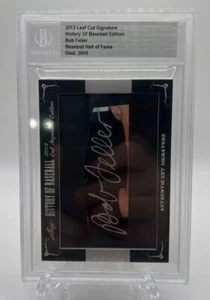 2012 Leaf History of Baseball Cut Signature Edition HOF BOB FELLER Auto - Picture 1 of 4