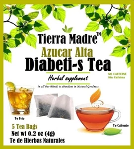 Tierra Madre,DIABETI-S TEA HERBAL SUPPORT, Azucar Alta Tea (20 Tea Bags) - Picture 1 of 2