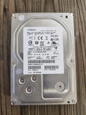 DISCO DURO HITACHI 3TB SAS 3.5" MODELO: HUS723030ALS640 P/N: 0B26311 Foto 1 de 2
