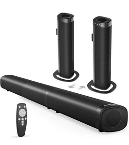 Sound Bar, 100W Sound Bar for Smart TV, Bluetooth 5.3 Soundbar, 2 in 1  - Picture 1 of 15