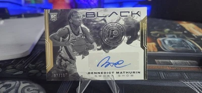 2022-23 Panini Black Bennedict Mathurin Smoke Show Signatures RC Gold Auto #/10 - Image 1 of 2