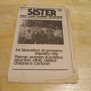 Sister West Coast Feminist Newspaper Vol V No 7 October 1974 Newsletter VG - Picture 1 of 3