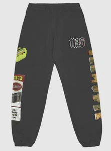 Nas 30 Years Of Illmatic Black Sweats Graphic Print Size L NWOT - Picture 1 of 5