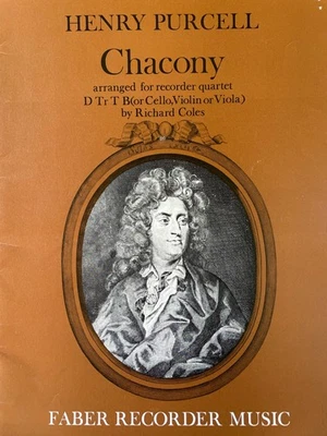 Henry Purcell 'Chacony' arranged for recorder quartet  - Image 1 of 2