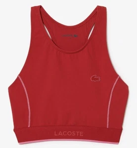 LACOSTE Athletic Bikini Top Sz. US 0 Stretch Cut Out SOLD OUT! - Picture 1 of 9
