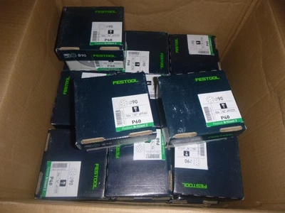 30 Pakete Festool Schleifscheiben für Festool Rotex 90 mm Körnung 40 und 60 - Image 1 of 3