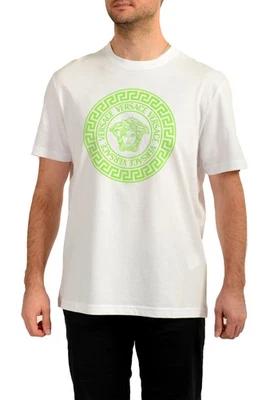 Camiseta de manga corta Versace para hombre blanca y como nueva con estampado de logotipo de Medusa EE. UU. XL IT 54 Foto 1 de 4