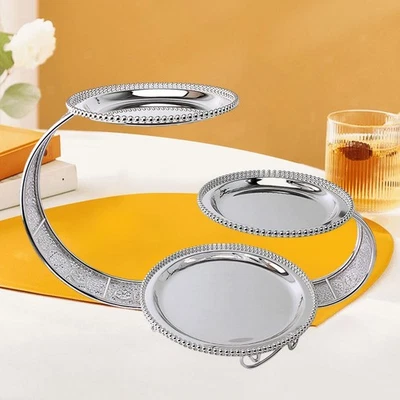 3 Tiers Metal Cake Stand Rack Decorative Dessert Display Table Decoration for - image 1 of 4