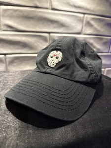 Official Friday the 13th Horror Slasher Hat Cap Strapback Jason Voorhees Black - Picture 1 of 5