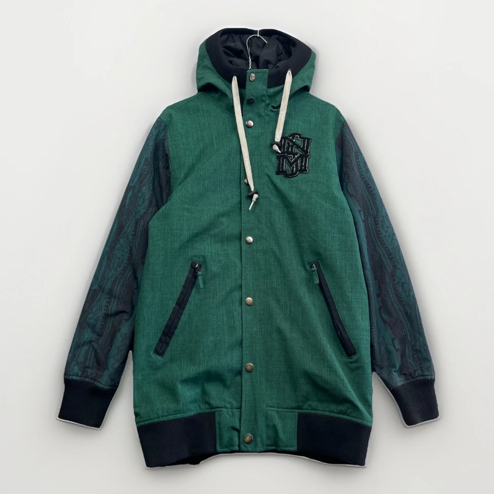 Y2K Nomis Psychedelic Sleeve AOP Jacket Hooded Lined  Snowboard Ski Men S Read* - Imagem 1 de 4
