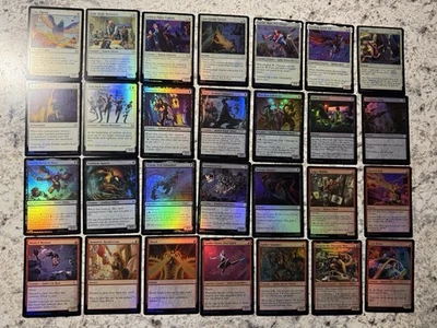 MTG Spider-Man 2025 COMPLETE FOIL COMMON UNCOMMON set & Lands & All Tokens - Image 1 of 4