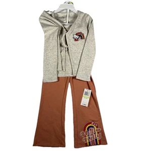 Hello Kitty Girls Size 4 Long Sleeve Cardigan Tank Top and Leggings set msrp $62 - Picture 1 of 7