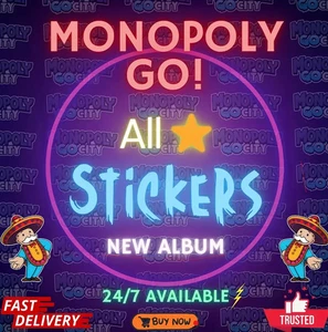 Monopoly_Stickers_Go! 1⭐- 5⭐ (All Stickers Available) CHEAPEST🔥SUPER FAST⚡ - Picture 1 of 1