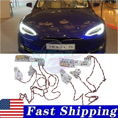 White Daytime Running Light LED board For Tesla Model S Headlight 13953978510 - Image 1 of 4