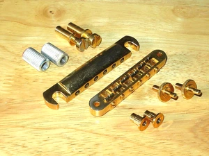 Gibson 2009 USA Gold Nashville Tune O Matic Bridge Stop Bar - Picture 1 of 1