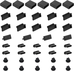 40 PCS 5 Types USB Anti Poussière Prises Prises, USB Type-C Poussière Stopper, USB Poussière Port - Photo 1/8