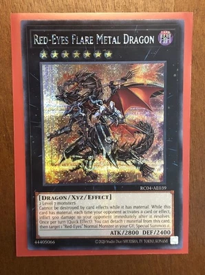 Yugioh Red-Eyes Flare Metal Dragon RC04-AE039 - Secret Rare - Asian English - NM - Image 1 of 2