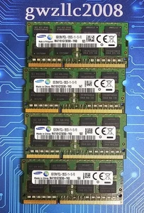 32GB (4x8GB) PC3L-12800s DDR3-1600MHz 2Rx8 Non-ECC Samsung M471B1G73EB0-YK0 #A57 - Picture 1 of 2